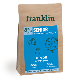 Franklin - Chien Senior - Dinde, courge, poire